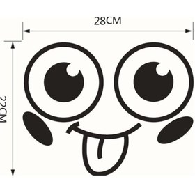 Resim habune Banyo Duvar özel yeni sticker Basit Similing Yüz Desen Çıkarılabilir Tuvalet özel yeni sticker 