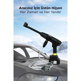 Resim Akülü Şarjlı Yüksek Basınçlı Oto Araba Bahçe Yıkama,temizleme Su Sı - Lisinya 