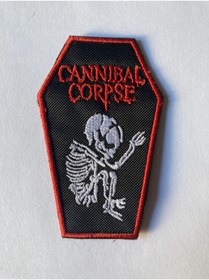 Resim StüdyoÜmitTişört Cannibal Corpse Tabut Logo Peç Arma Ve Kot Yamaları Cc-066 