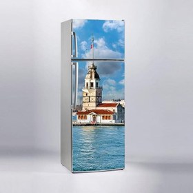 Resim Buzdolabı Sticker Kaplama Dolap Kaplama Etiketi Kız Kulesi 