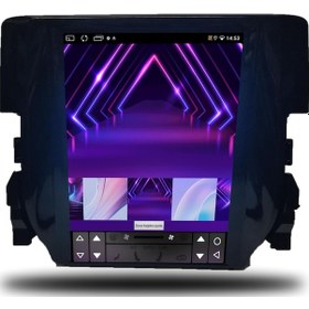 Resim Carplayer Honda Civic Fc5 Tesla 2016-2020 Uyumlu Android Multimedya 6gb Ram 64gb Hafıza 