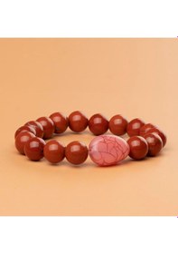 Resim Jasper Doğal Taş Bileklik 10 Mm Kendine Doğru Renkli 