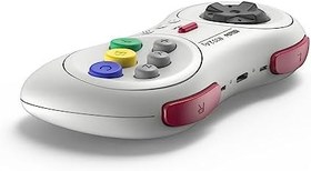 Resim 8Bitdo M30 2.4G Wireless Gamepad for Sega Genesis Mini and Mega Drive Mini and Switch with 6-Button Layout (White) 