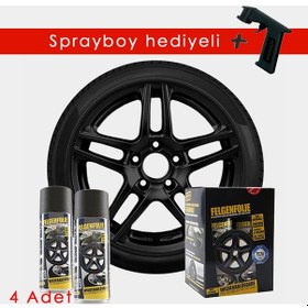 Resim Jant Folyo 4Lü Set - Mat Siyah 