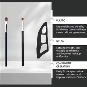 Resim 3 adet Göz Makyaj Aracı, Göz Farı Yardımcısı, Çok Fonksiyonlu Göz Makyaj Araçları, Hızlı Makyaj Şablonu, Kadınlar ve Başlangıç Seviyesi için Uygun, Profesyonel Sonuçlar Olmadan Kolayca Oluşturun, Her Zaman Makyaj Uygulayabilirsiniz 