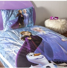 Resim Taç Lisanslı Disney Frozen Winter Tek Kişilik Pamuk Nevresim Takımı 000000001000050246 Çok Renkli 