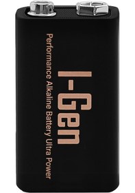 Resim I-gen 6lr61 Ultra Alkalin 9 Volt Pil 9v Kare Pil 1 Adet 