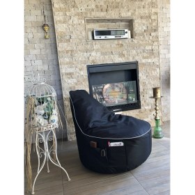 Resim Pufumo Golf Armut Koltuk Siyah 