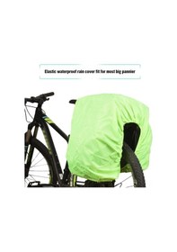 Resim Xindoker Bisiklet Panyoları İçin Esnek Su Geçirmez Kapak - Yağmurdan Korumalı, Çoğu Büyük Panyoya Uygun Siyah 