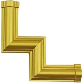 Resim Altın 2,5 Cm Çita Uyumlu Dekoratif 4'lu M Köşe Motif Seti 