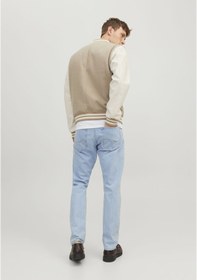 Resim Jack & Jones Erkek Chris 738 Loose Fit Jean 12250231 Blue Denim 