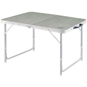 Resim Haegs Portatif Kamp Masası, 3 Yükseklik Ayarlı, Katlanır Piknik Masası, Kolay Taşınabilir Alüminyum Masa - 80x50 - Kumaş Desenli Kahverengi 