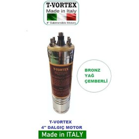 Resim İtalyan 3 Hp 380v Bronz Yağ Çemberli Nsk Rulmanlı 4" Dalgıç Pompa Motoru 