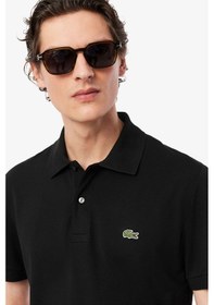 Resim Lacoste L.12.12 Light Men's Classic Fit Polo T-shirt Erkek Polo Yaka Tişört Siyah 