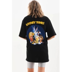 Resim Nemere Baskılı Oversize T-Shirt - Siyah 