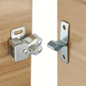 Resim 24 Adet/4 Takım, Dolap Kilidi Çift Rulo Tutucu Toka Donanımı, Dolap, Gardırop, Kapı Kilidi Ve Toka Için Uygun, Vintage Tarzı Dolap Kapı Rulo Tutucu Kilit Dolap Kapı Aksesuarları 