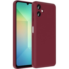 Resim Galaxy A06 Kılıf Kamera Korumalı Kartlık Hazneli Zore Vitra Kapak - Mürdüm 
