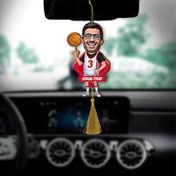 Resim Kişiye Özel Basketbolcu Karikatürlü Araba Süsü 