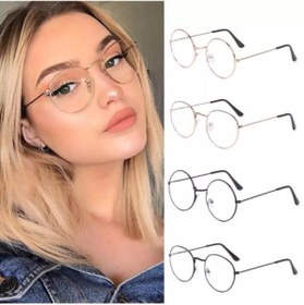 Resim Aybars aksesuar Yeni Sezon Yuvarlak Model Şeffaf Cam Gözlük 