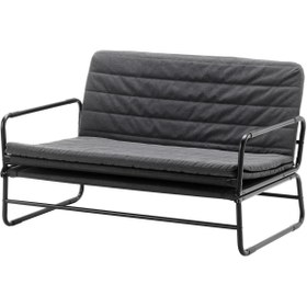 Resim IKEA 2'li Yataklı Kanepe, Knisa Koyu Gri-Siyah 2 Kişilik 