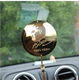 Resim Araba Dikiz Aynası Süsü Pleksi Mustafa Kemal Atatürk Ve Imzası (553260238) 