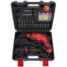 Resim Rodex 27 Parça Çantalı Darbeli Matkap 650 W Rdx1520a 