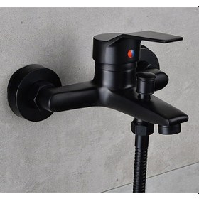 Resim Sardıcı Banyo Lavabo Bataryası Musluk Siyah 