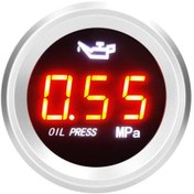 Resim Yanıp Sönen Alarmlı Dijital Yağ Basınç Göstergesi 0-1.00mpa K20463 