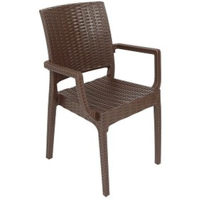 Resim Luna Elit Rattan Koltuk Kahverengi 