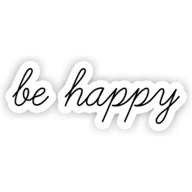 Resim Redline Grafik Be Happy Sticker 2 Adet 