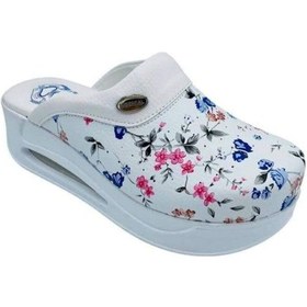 Resim Hipokrat Airmax Sabo Ortopedik Terlik Desenli Kadın Renkli Çiçek Desenli Çok Renkli 