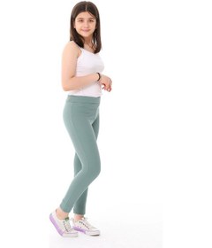 Resim Kız Çocuk Fitilli Yüksek Bel Toparlayici Uzun Spor & Günlük Tayt 001 