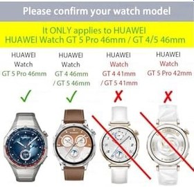 Resim CONSTRAIN - Huawei ile uyumlu Watch GT 5 Pro 46mm Full Ekran Nano Saat Koruyucu (41mm/42mm Değildir) - Siyah 