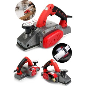 Resim Steiner Alman Titan 4200 Watt Motor Korumalı Bakır Sargılı Metal Şanzuman Çift Bıçaklı Planya Rende Makinesi 