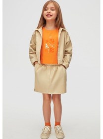Resim Nk Kids Kız Çocuk Brush Ceket 38514 Vizon 