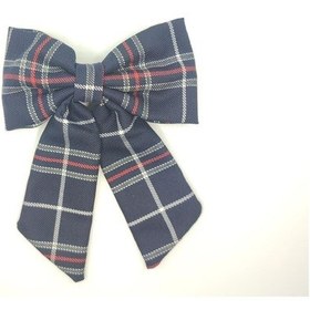 Resim Tedz Collection Mordino Lacivert Ekose Fiyonk Saç Tokası Çok Renkli 