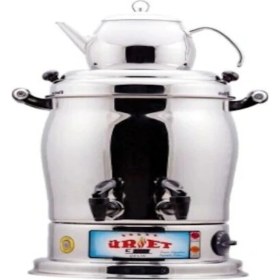 Resim Çift Amaçlı 9l Inox Çay Semaveri, Şık ve Kullanışlı Tasarım 