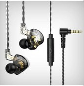 Resim Lasonstiges Ak6pro Siyah Qkz Ak6 Pro Kablolu Kulaklık Hıfı Stereo Kulaklık Ile Mıc Hd Arama 3.5mm Aux Kulak İçi Müzik Oyun Spor Kulaklıkları 