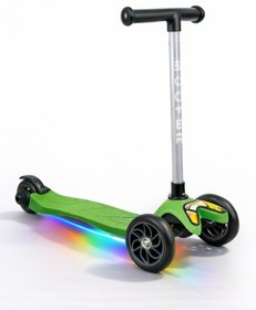 Resim Tois ColorWase Led Işıklı 4 Kademe Ayarlanabilir 3 Tekerlekli Scooter - Yeşil - Yeşil / Standart 