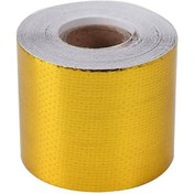 Resim Youmex Araç, Bot Ve Taşıtlarda Kullanıma Uygun 50mm X 10m Yüksek Sıcaklık Dayanıklı Yansıtıcı Aluminyum Folyo Ses Giderici Isı Koruma Bandı 
