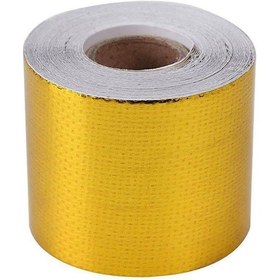 Resim Youmex Araç, Bot Ve Taşıtlarda Kullanıma Uygun 50mm X 10m Yüksek Sıcaklık Dayanıklı Yansıtıcı Aluminyum Folyo Ses Giderici Isı Koruma Bandı 