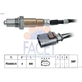 Resim Facet 108199 Oksijen Sensoru 04E906262A 04E906262AG 04E906262DJ 