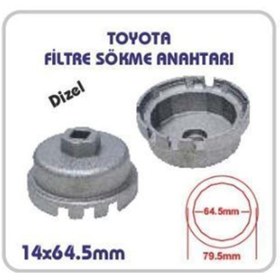 Resim Hırdavat Garajı Toyota Filtre Sökme Anahtarı Dizel 64.5 Mm 14 Köşe 