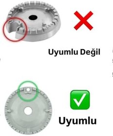 Resim Evsahome 8 Parça Arçelik Beko Uyumlu (Profilo-Bosch-Siemens Uyumsuz) Set Üstü Fırın Ocak Bek Takımı Gri-Siyah 