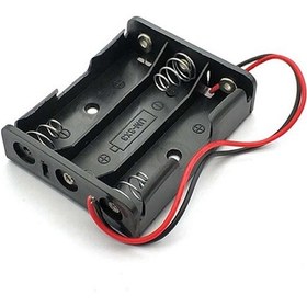 Resim 3'Lü 1,5V Aa Kalem Pil Kutusu Yuvası 3X1,5V Kablolu Batarya Tutu 