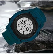 Resim Gaojunshop01 Moda Yuvarlak Spor Elektronik Saat, Tarih Kronometre Parlak Çok Fonksiyonlu Koyu Yeşil Kol Saati Öğrenci Yetişkin İçin. Diğer 