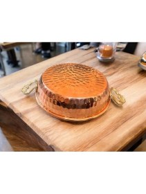 Resim Bakır Sahan Kızartma Yumurta Kahvaltılık Tava 3’lü Takım 16 cm 