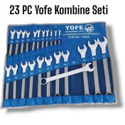 Resim Yofe 23 Parça Kombine Anahtar Seti (6-32 mm) – Çift Fonksiyonlu Lokma ve Açık Ağız Anahtar Takımı 