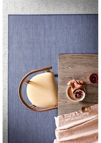 Resim Koza Halı Fresco Ekru Lacivert İskandinav Jüt Yıkanabilir Halı Kilim Balkon Ekru - Lacivert 