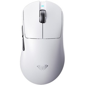 Resim Aula SC900 Pro PAW3395 Sensör 26000 DPI 8000Hz Kablolu ve Kablosuz Gaming Oyuncu Mouse Beyaz 